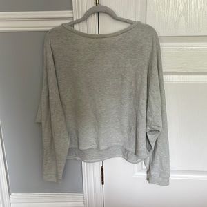 Brand is vntg, medium grey long sleeve shirt